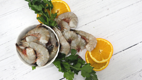 Gulf white shrimp sold by King Tide Seafood Provisions